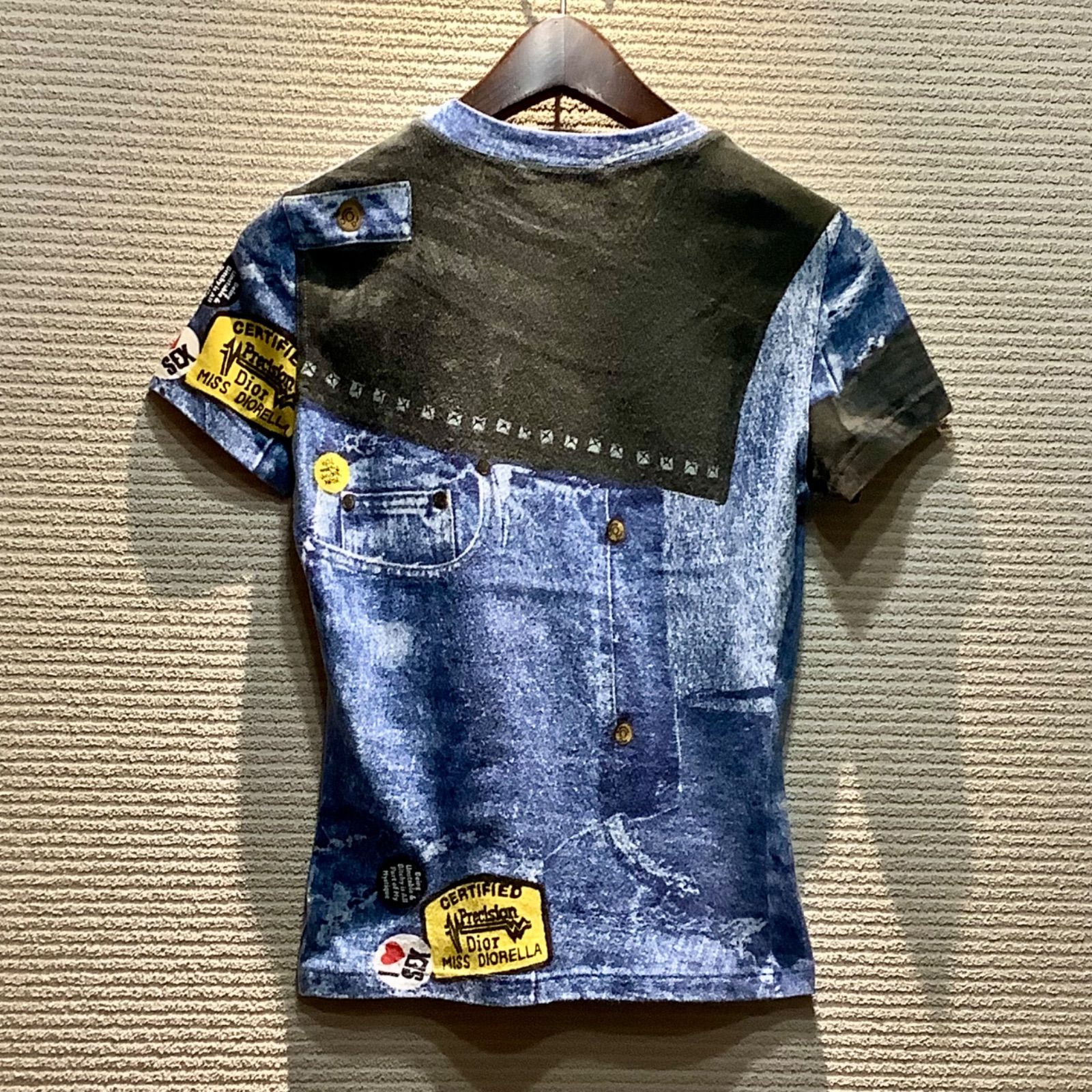 ガリアーノ期◎クリスチャンディオール ポロシャツ 半袖 ロゴ 刺繍 白 