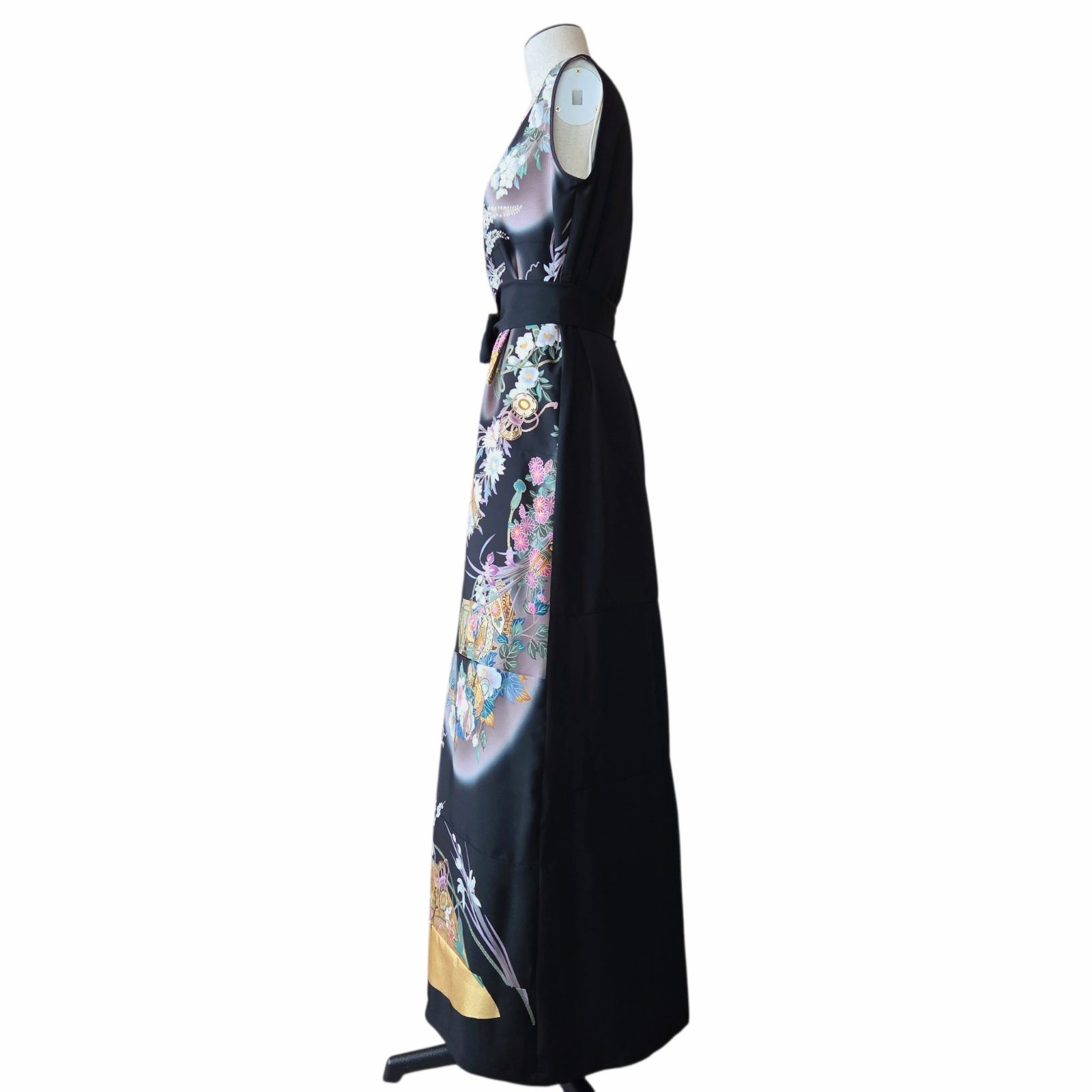 ❦Kaena❦ 着物リメイク ワンピース&ボレロ 作家物 ロング ドレス