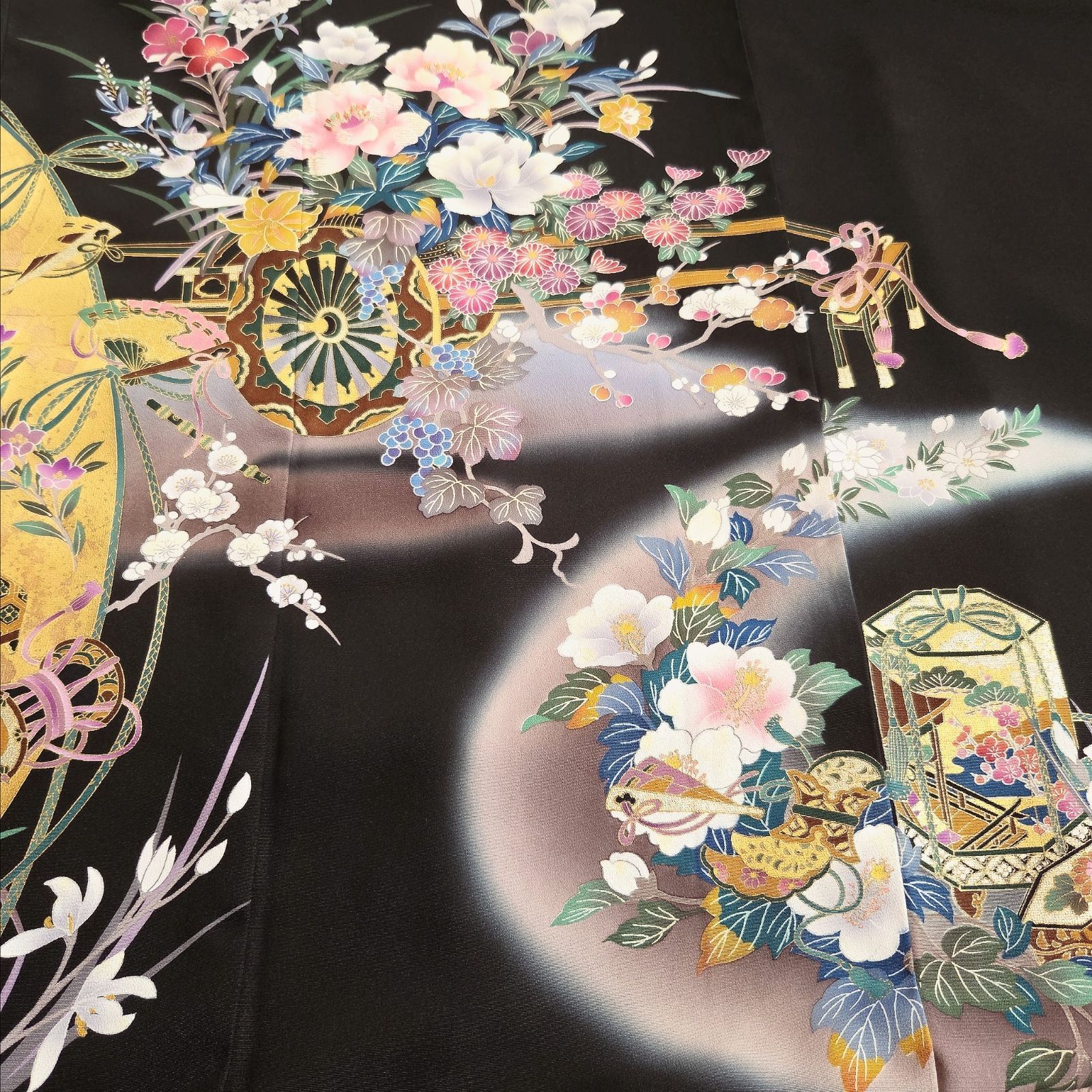 ❦Kaena❦ 着物リメイク ワンピース&ボレロ 作家物 ロング ドレス