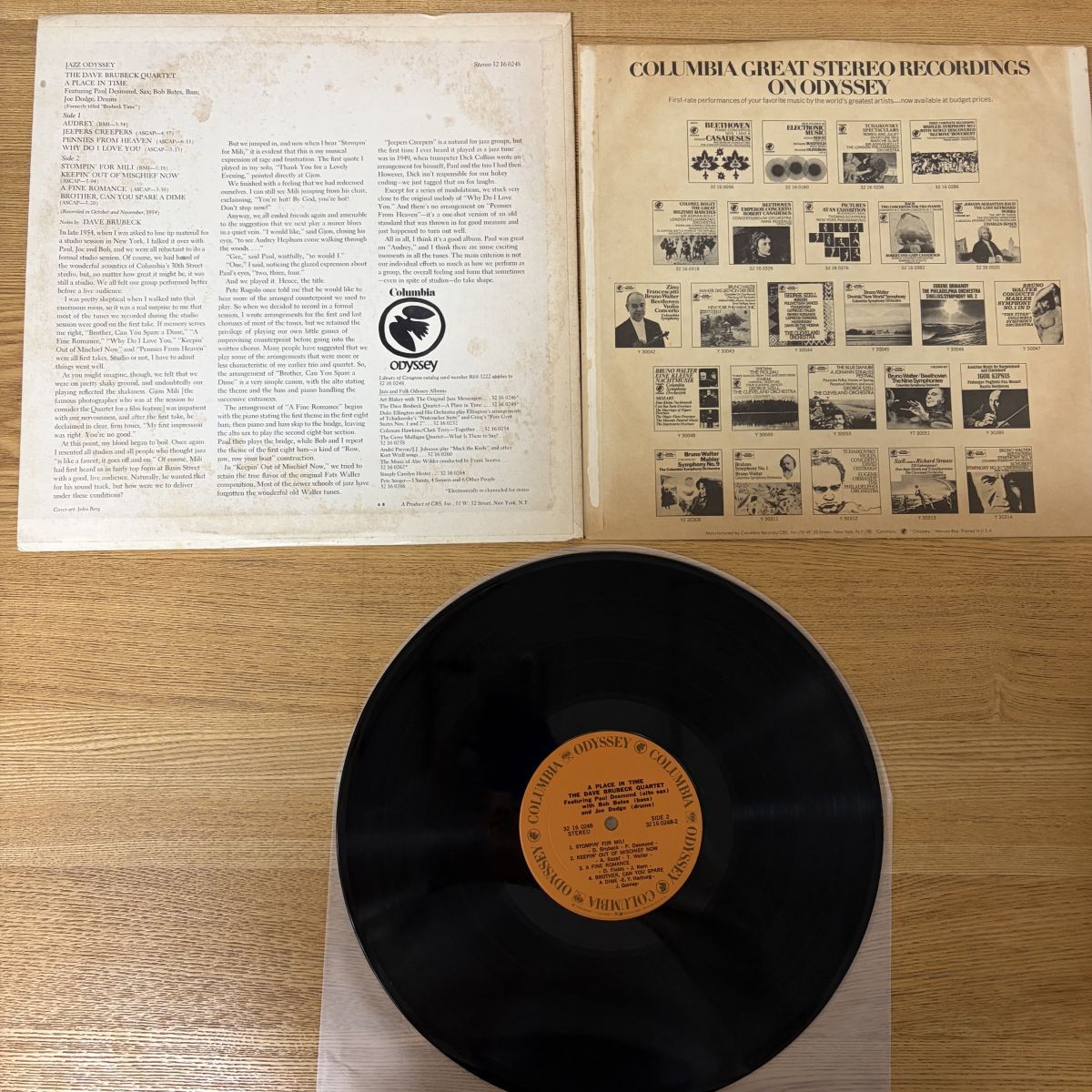 The Dave Brubeck Quartet – A Place In Time レコード/record/LP 32
