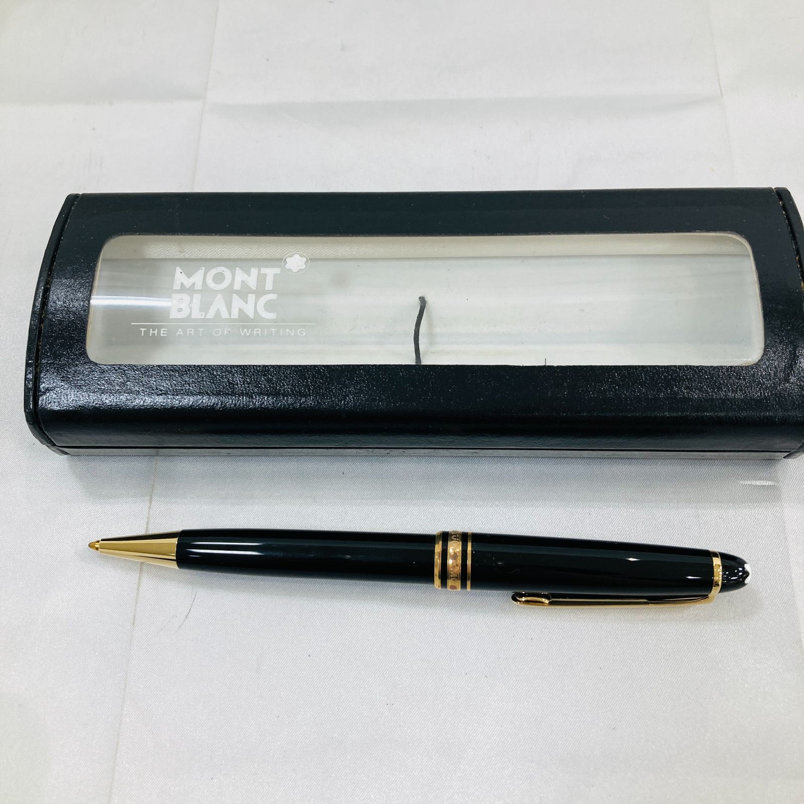 A【ボールペン】MONTBLANC モンブラン マイスターシュテュック ボールペン 保存用ケース付き 筆記確認済