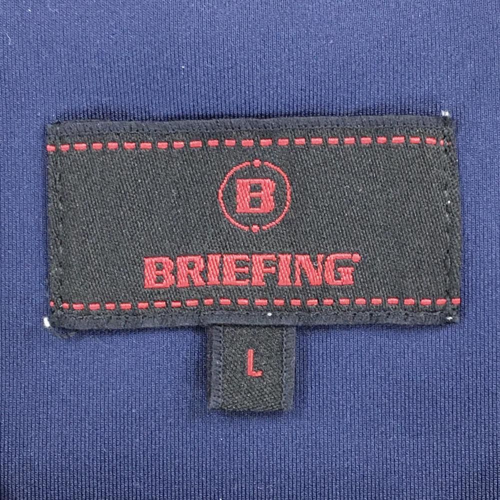 ブリーフィング トレーナー ネイビー 後立体ロゴ メンズ L ゴルフ