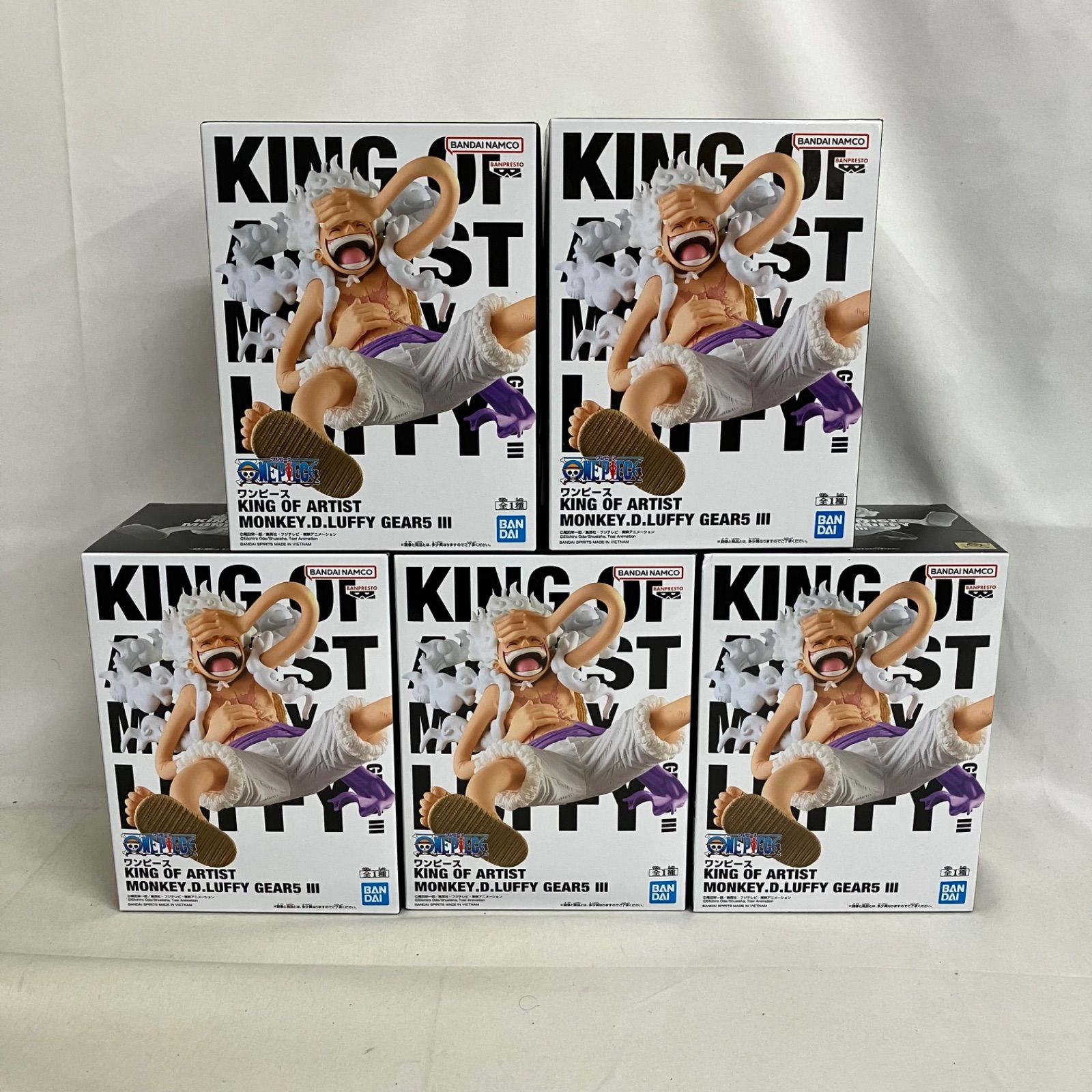 未開封 ワンピース KING OF ARTIST ルフィ ギア5 Ⅲ フィギュア 5個