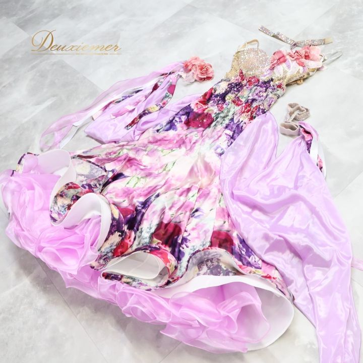 社交ダンス 衣装 エダスー edda hsu スタンダードドレス ピンク