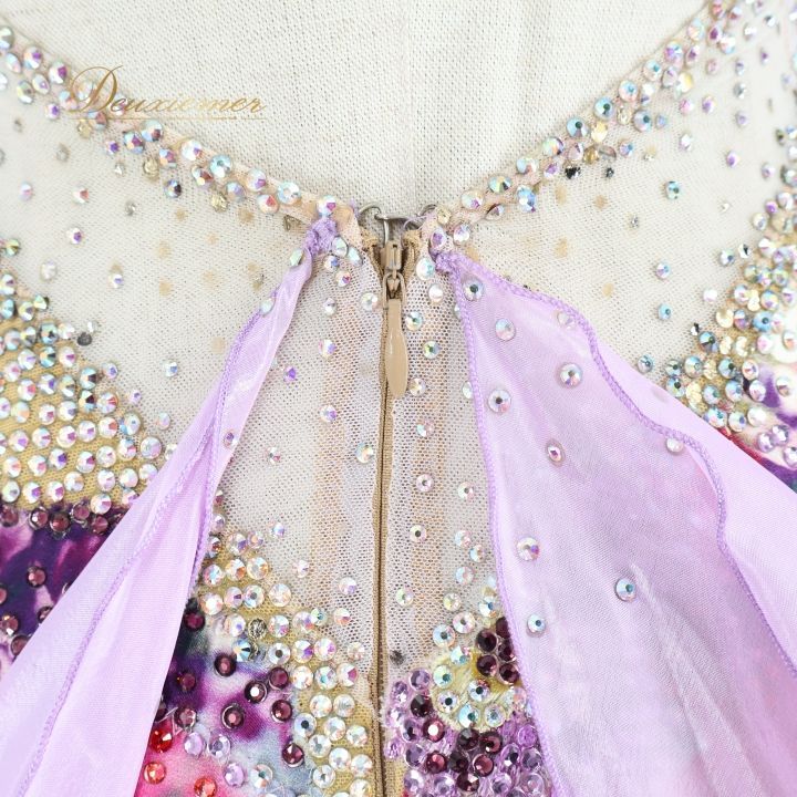 社交ダンス 衣装 エダスー edda hsu スタンダードドレス ピンク