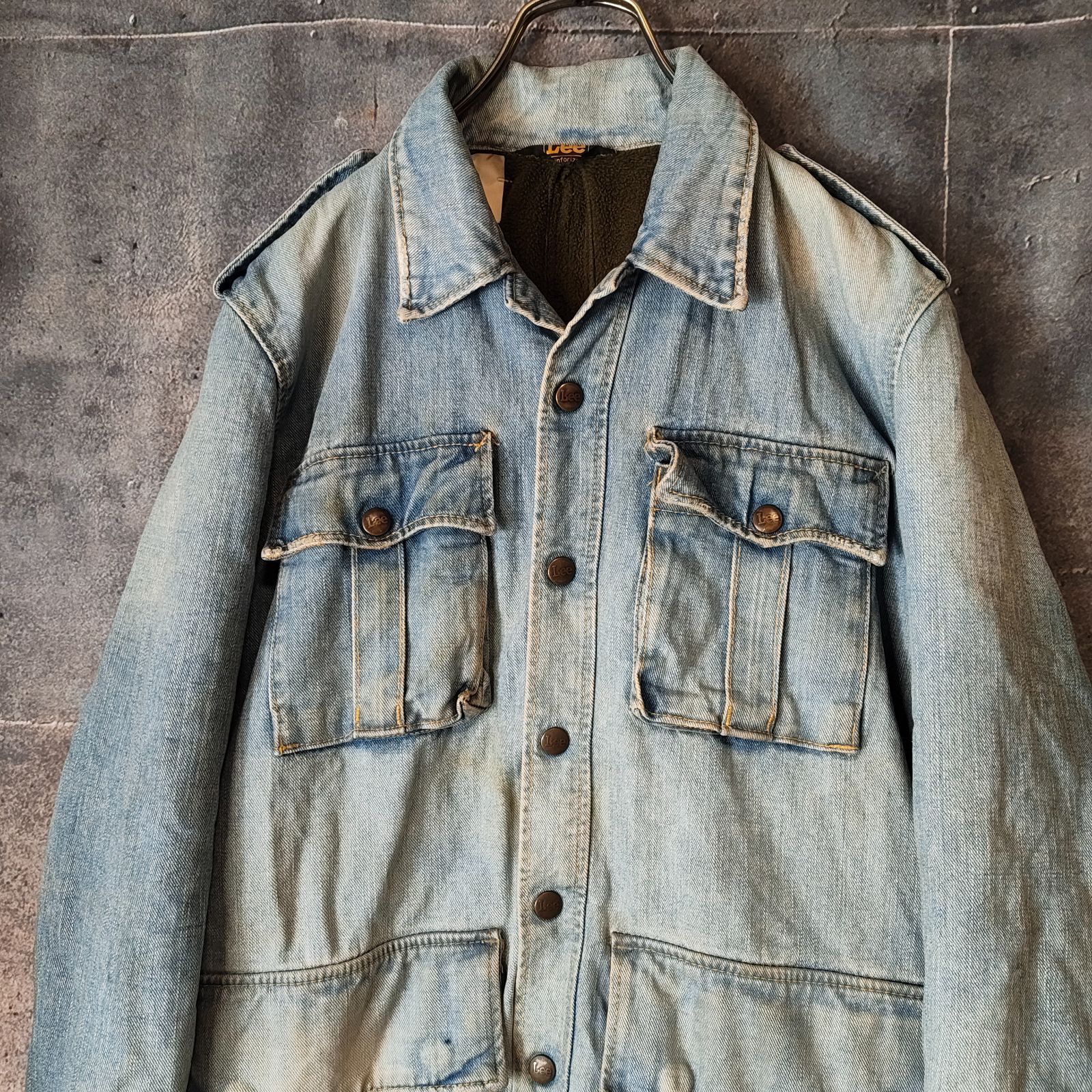 希少 N.HOOLYWOOD × Lee 別注 デニム サファリジャケット 裏ボア M-65