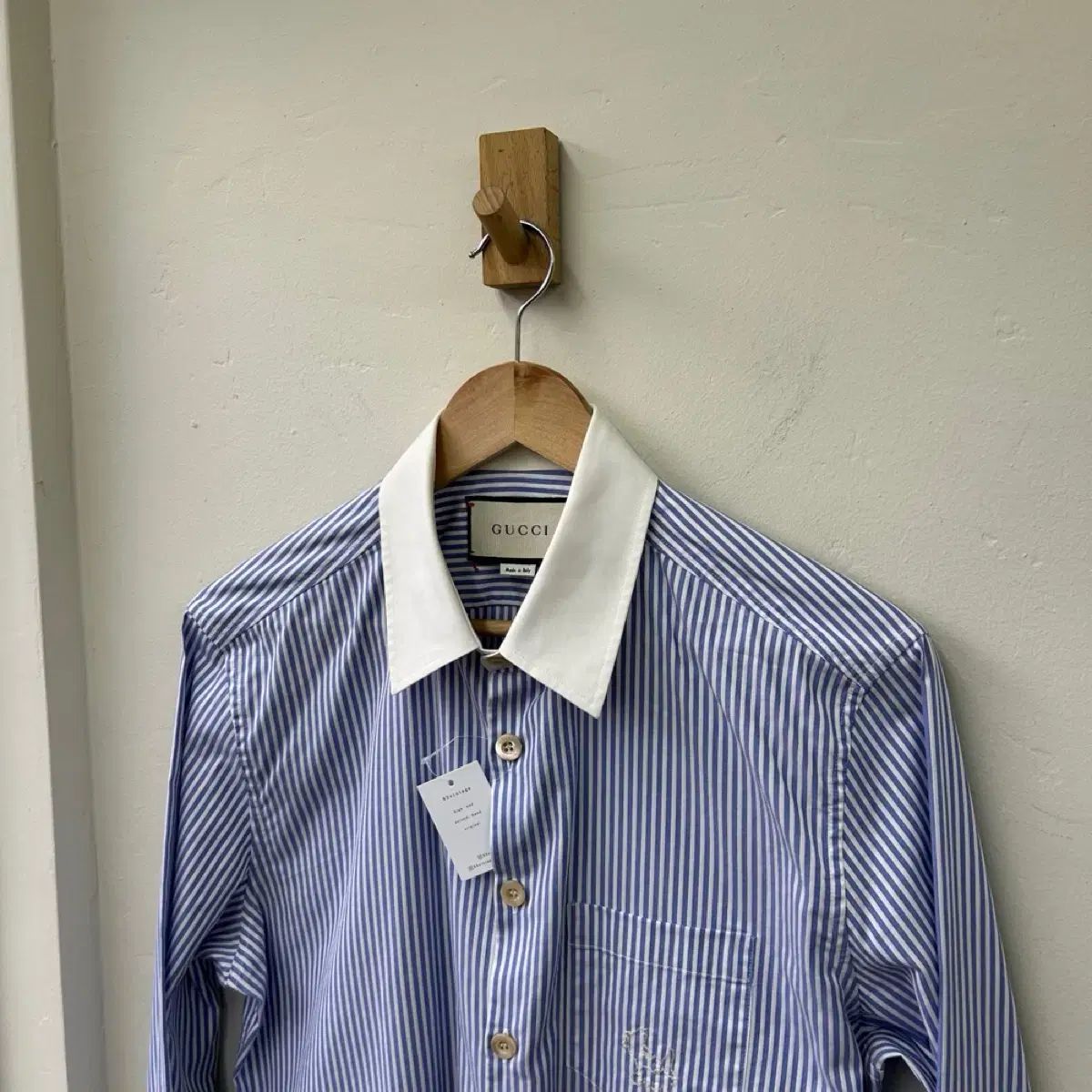 16162 - グッチ スティッチ ロゴ ストライプ シャツ - メルカリ