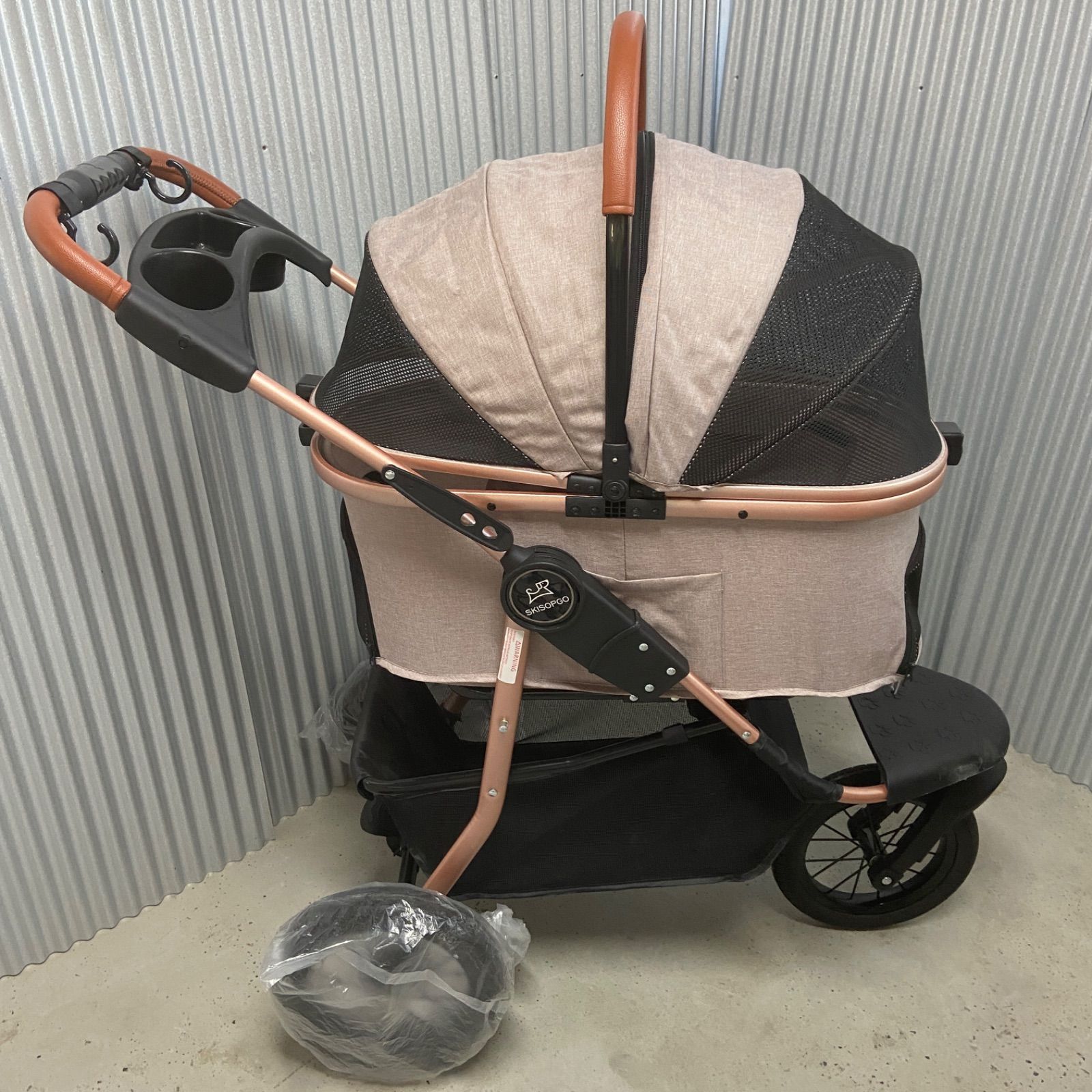 引取限定】SKISOPGO ペットバギー 3輪タイプ ペットカート 分離型 犬用