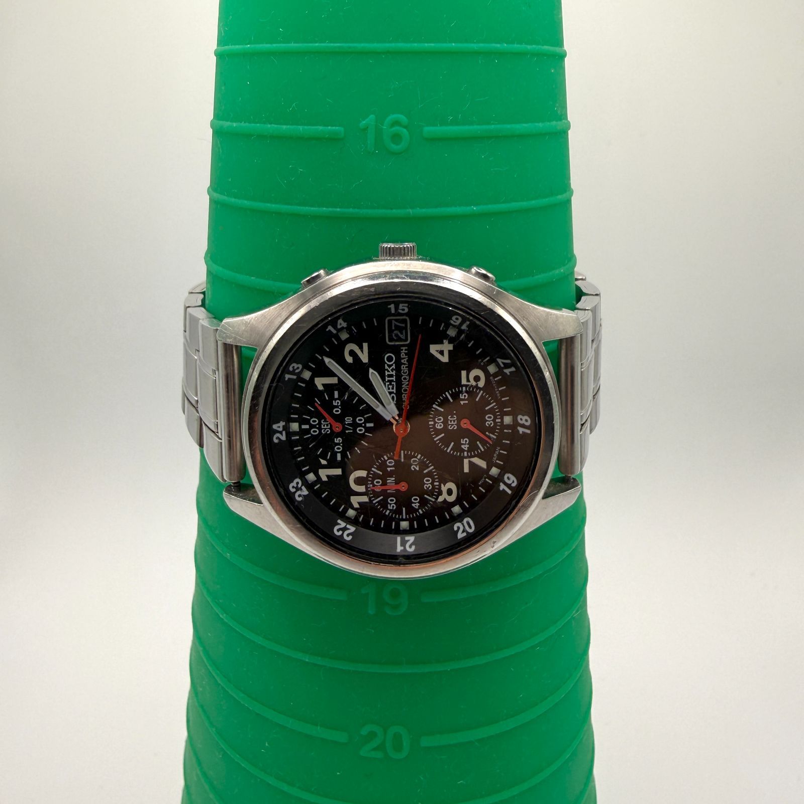 稼働品 SEIKO セイコー クロノグラフ V657-7110 クォーツ カレンダー
