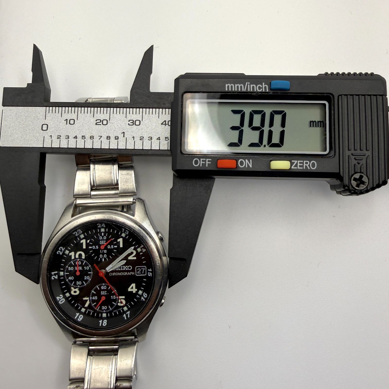 稼働品 SEIKO セイコー クロノグラフ V657-7110 クォーツ カレンダー 