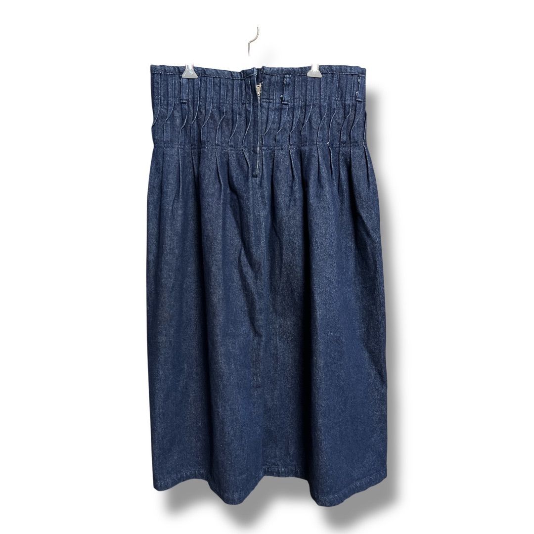 i.s. ISSEY MIYAKE イッセイミヤケ デニムロングスカート コットン100