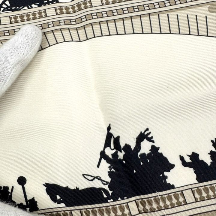 HERMES エルメス カレ90 スカーフ LES PONTS DE PARIS パリの橋 シルク