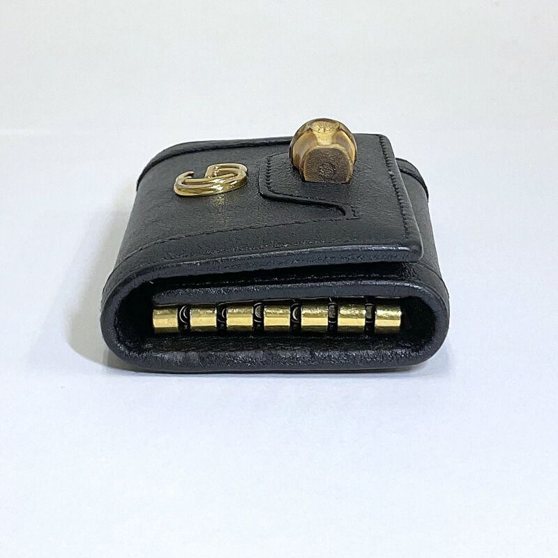 GUCCI グッチ バンブー 6連キーケース レザー ブラック 658636 - メルカリ