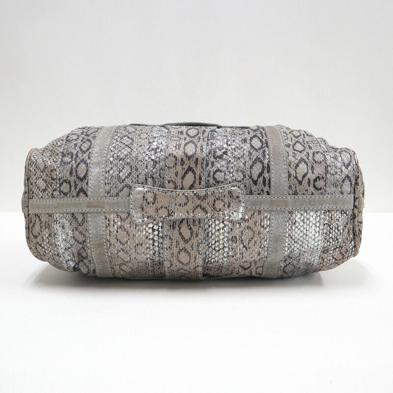 JIMMY CHOO ジミーチュウ ラモナ トートバッグ レザー×パイソン型押し