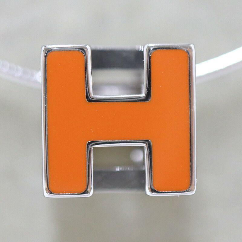 HERMES エルメス カージュドアッシュ ネックレス Hキューブ シルバー