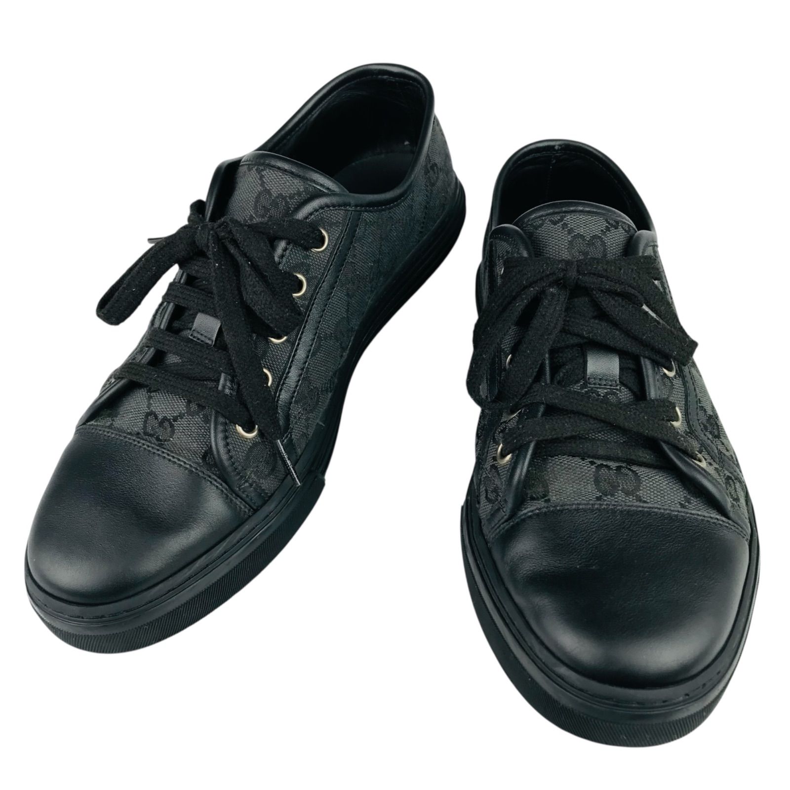 美品☆GUCCI☆グッチ・メンズ キャンバス レザーコンビ GGモノグラム総