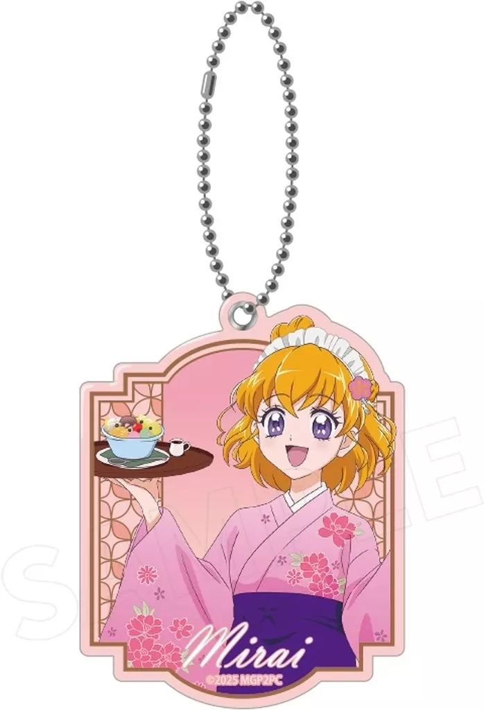 新品】鏡・ミラー A.朝日奈みらい(甘味処ver.) 描き下ろし スライド