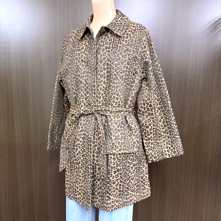 FENDI JEANS フェンディ・ジーンズ チェスター・コート レオパード柄