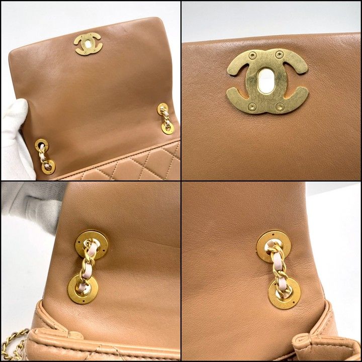 CHANEL シャネル マトラッセ チェーンショルダーバッグ ラムスキン