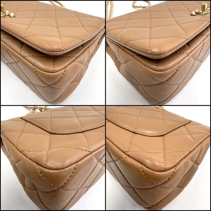 CHANEL シャネル マトラッセ チェーンショルダーバッグ ラムスキン