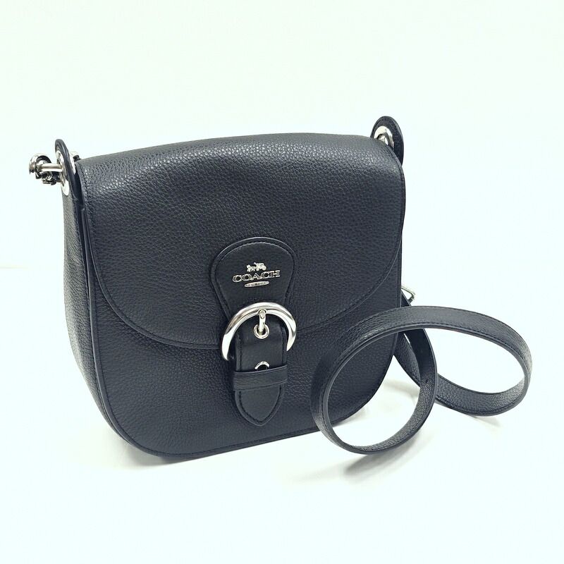 COACH コーチ ショルダーバッグ 黒 レザー C5686 クリオ 837 【公式通販】