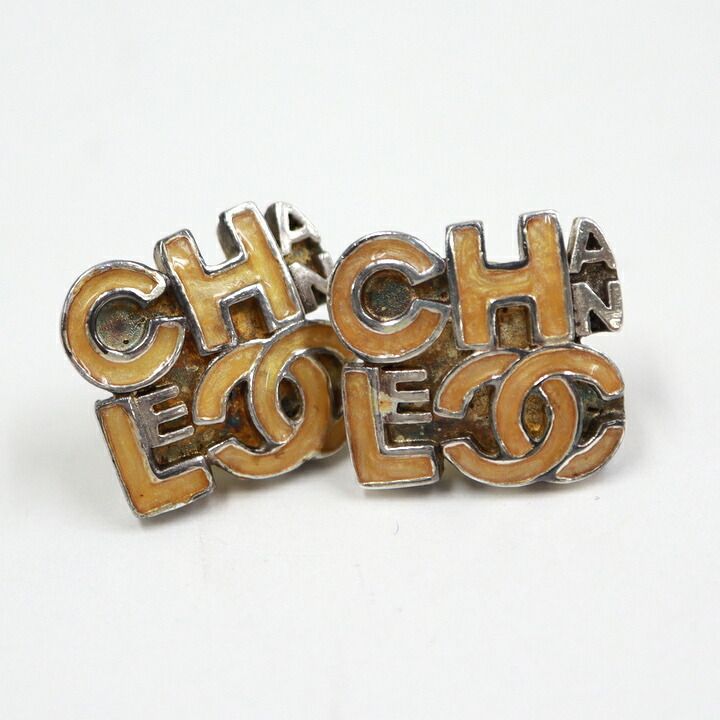 CHANEL シャネル ヴィンテージ スクエア ロゴ ピアス ココマーク