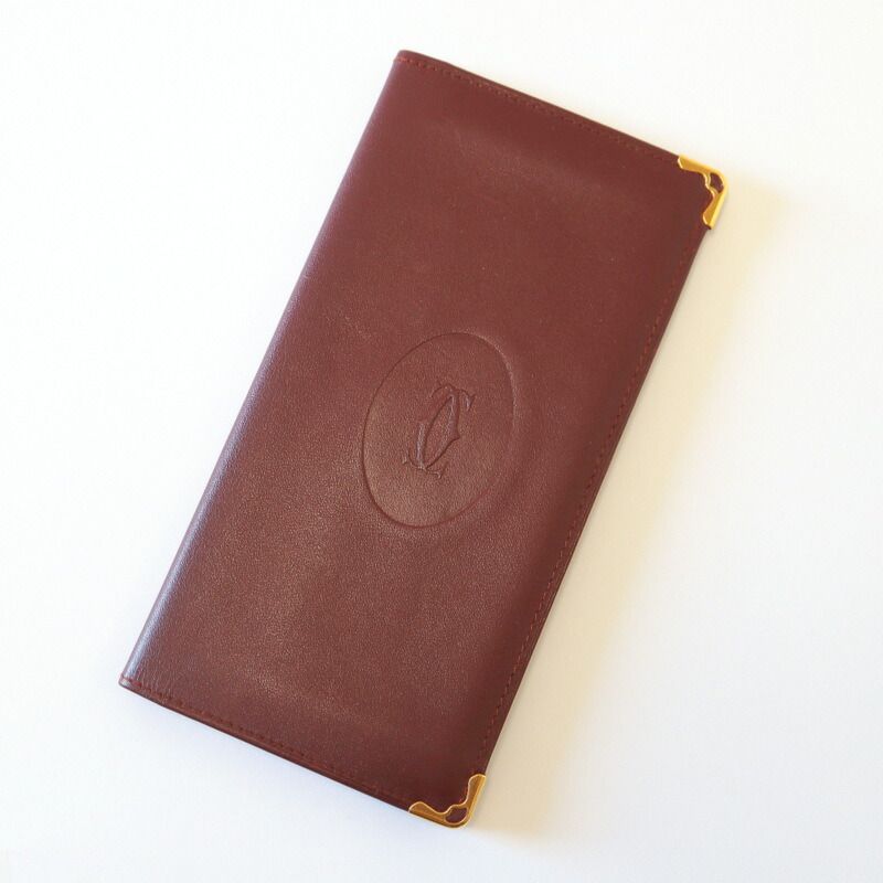 Cartier カルティエ マストドゥカルティエ 長財布 カーフレザー