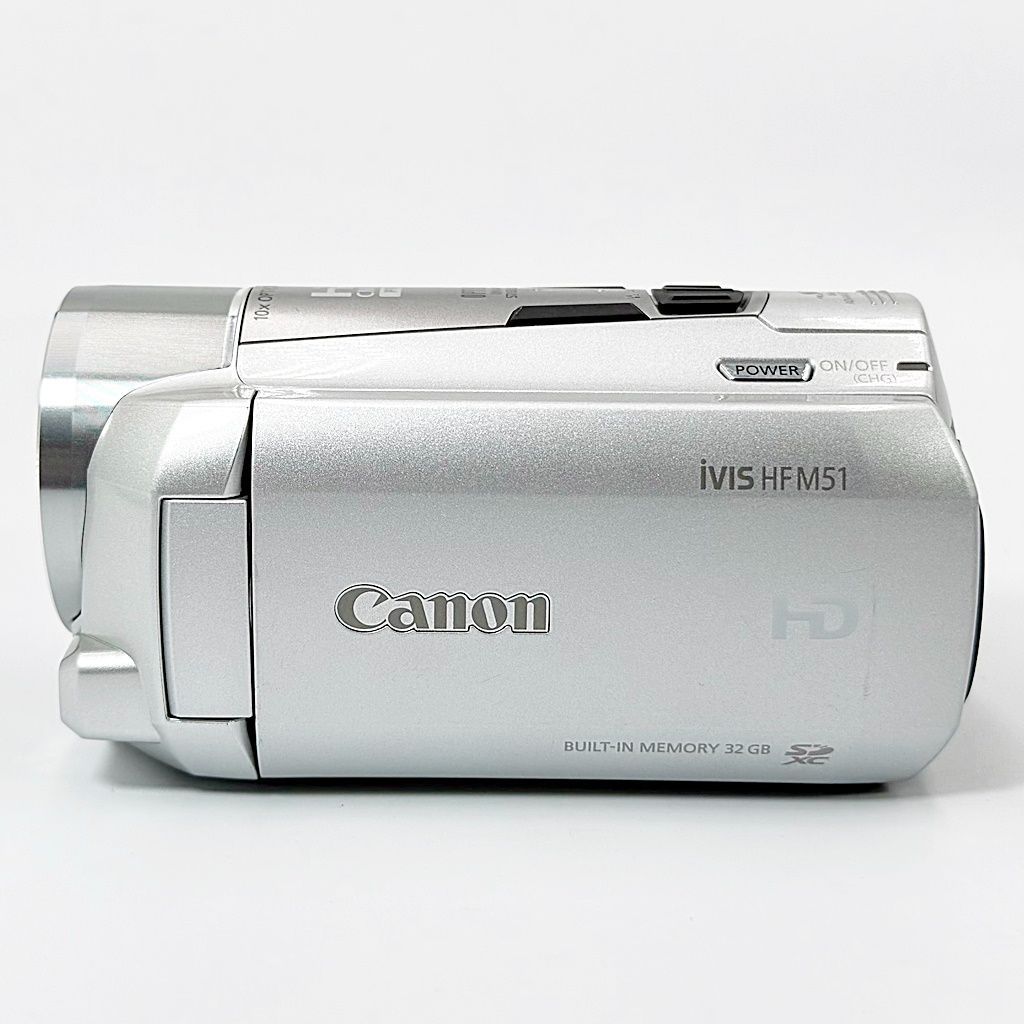 キヤノン CANON iVIS HF M51 シルバー ビデオカメラレコーダー 中古