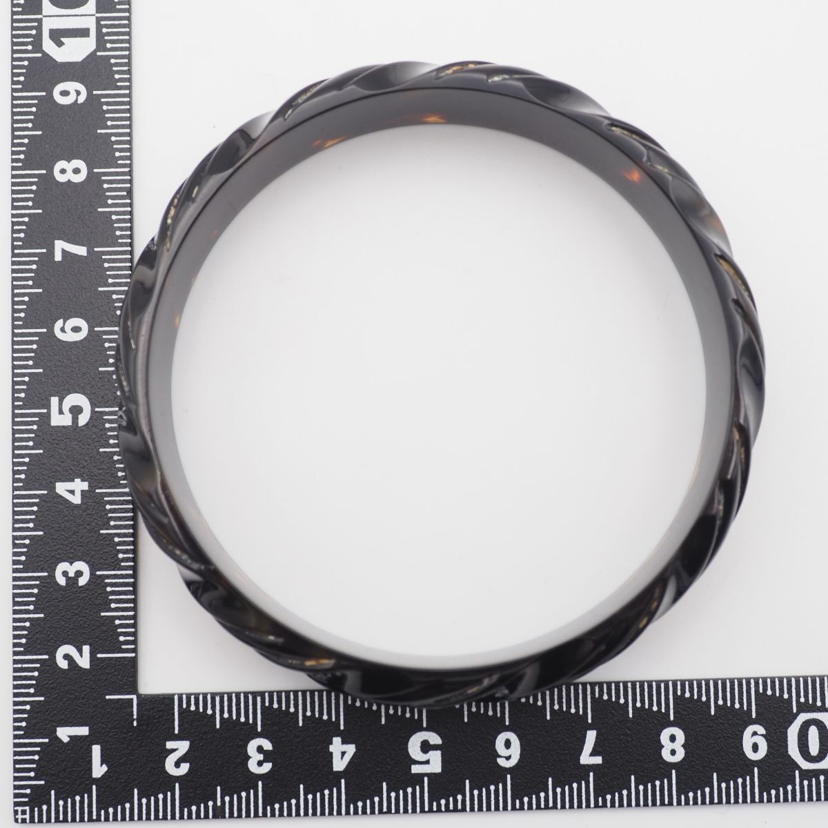 R361 べっ甲 鼈甲 バングル デザイン 腕輪 - メルカリ