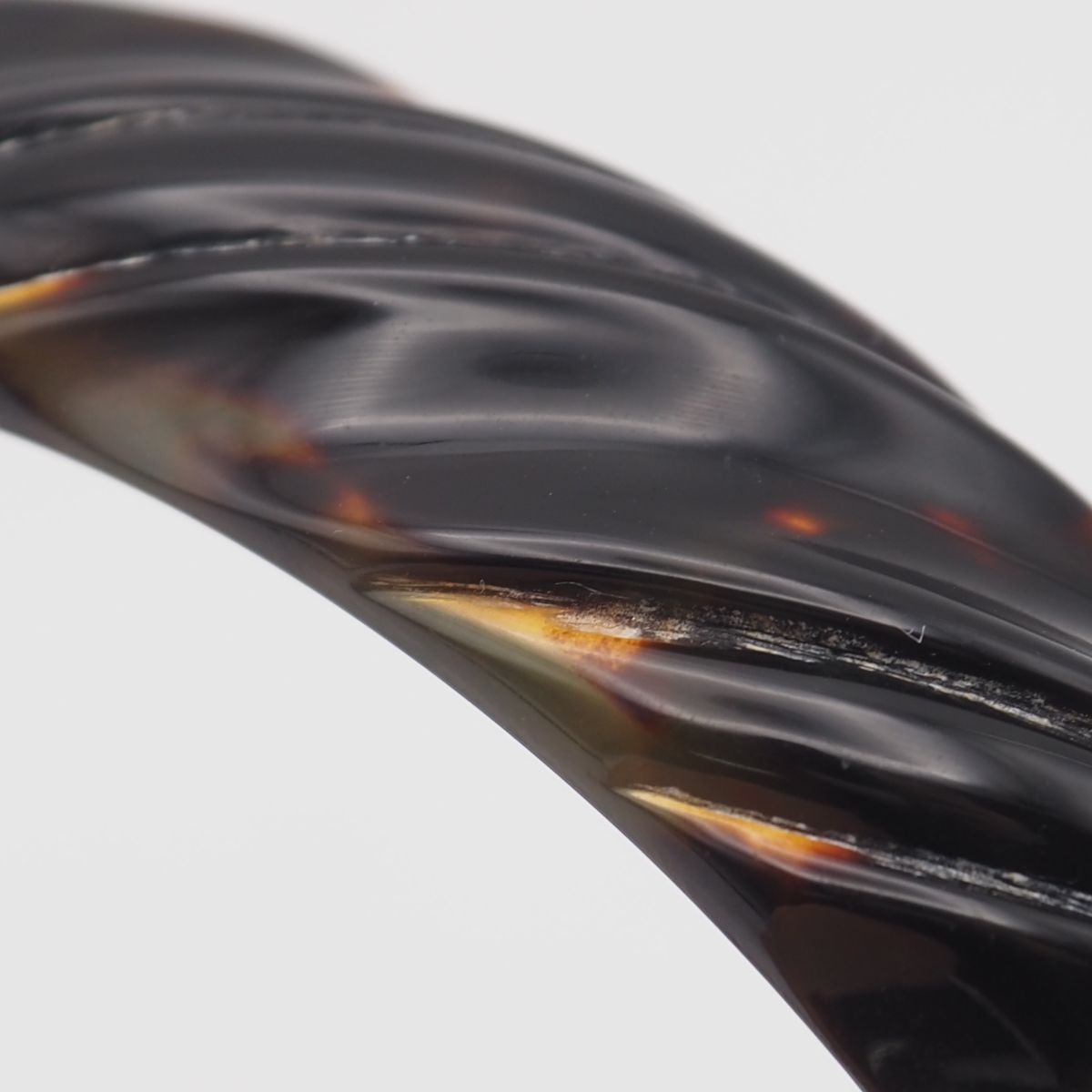 R361 べっ甲 鼈甲 バングル デザイン 腕輪 - メルカリ