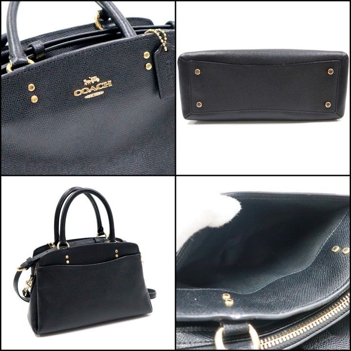 COACH コーチ ミニリリーキャリーオール 2WAYショルダーバッグ レザー