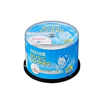 maxell 音楽用CD-R インクジェットプリンター対応「ひろびろ美白レーベル」 80分 (50枚スピ CDRA80WP.50SP 6,620円