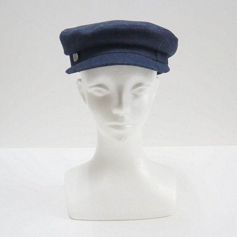 HERMES エルメス キャスケットドーヴィルデニム 帽子 デニム ネイビー