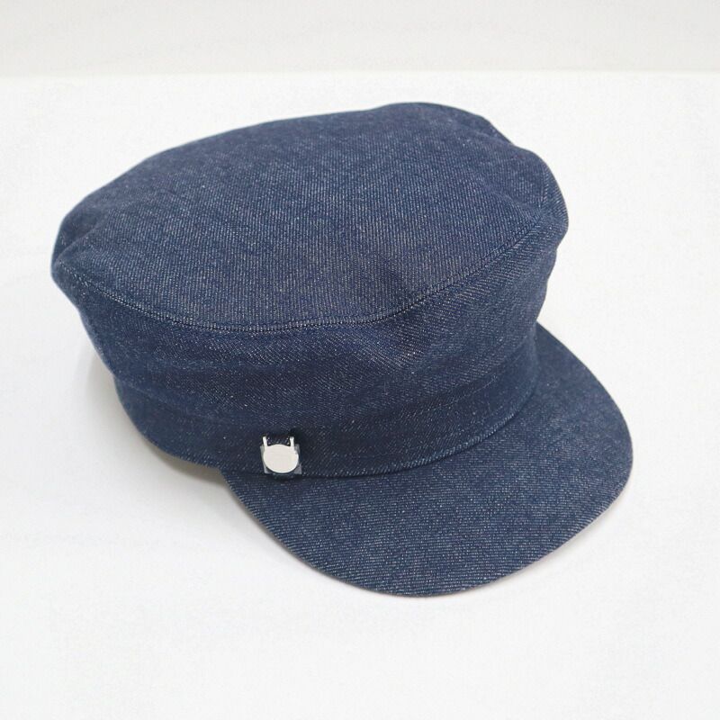 HERMES エルメス キャスケットドーヴィルデニム 帽子 デニム ネイビー