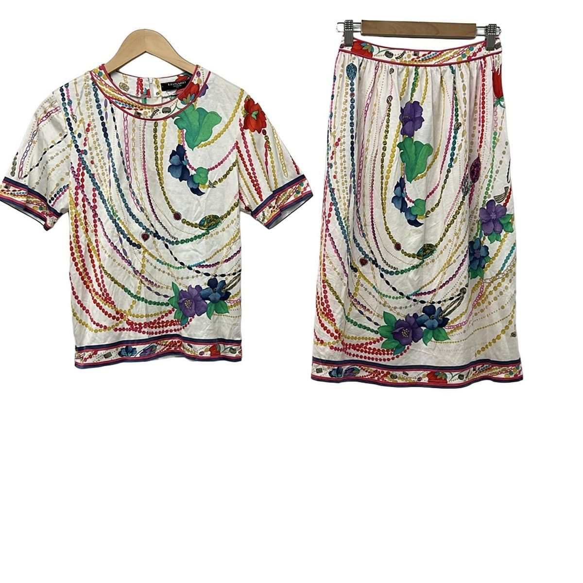 LEONARD(レオナール) スカートセットアップ レディース - アイボリー