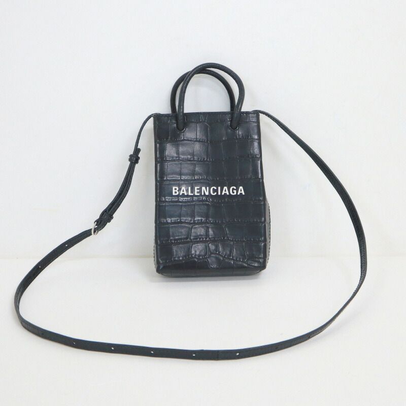 BALENCIAGA バレンシアガ ショッピングミニ フォンホルダー ショルダー