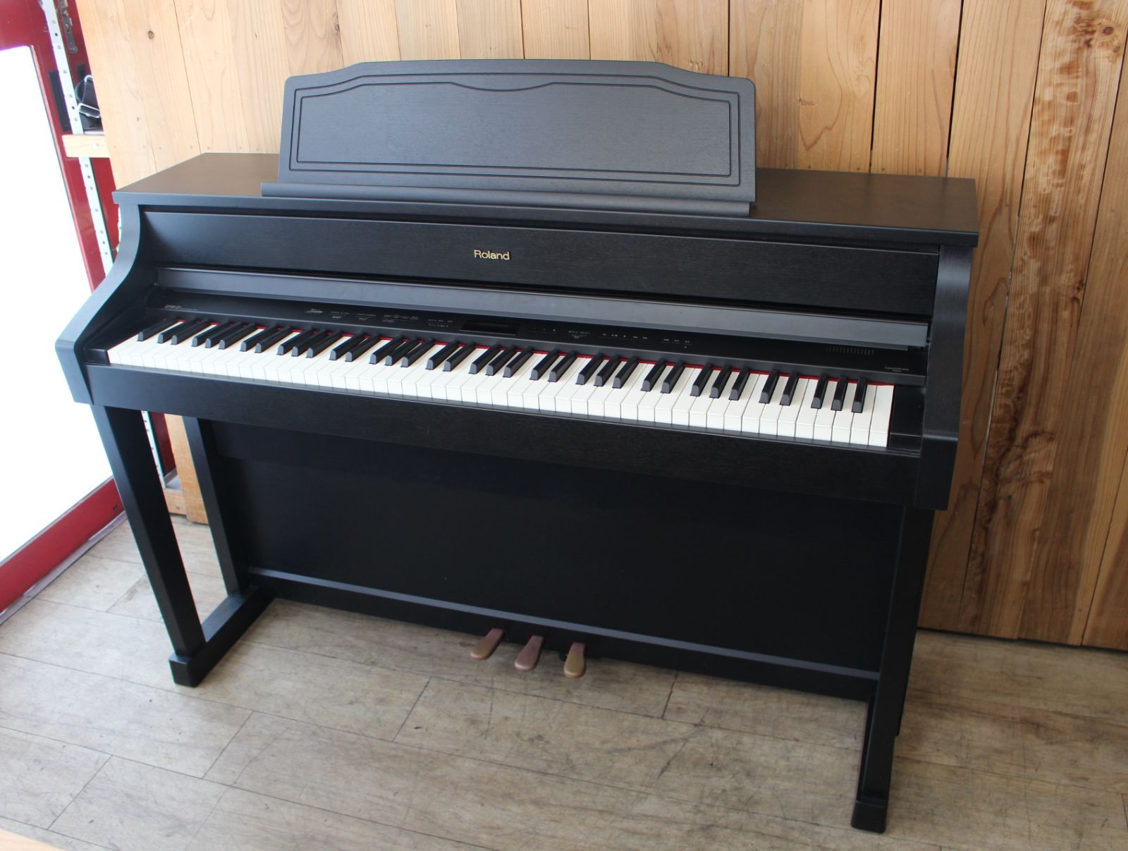 489)【川崎から出品】ローランド 電子ピアノ HP508-GP 黒木目調仕上げ