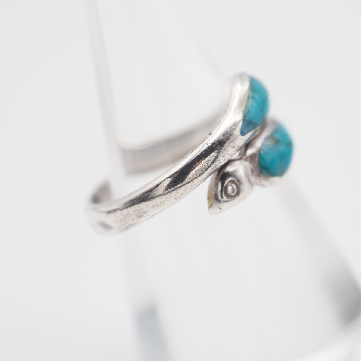 R062 ターコイズ風 SILVER925刻印 リング デザイン シルバー 指輪