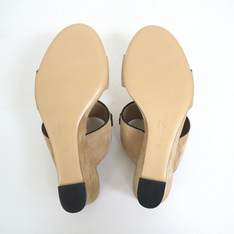 S.Ferragamo フェラガモ ガンチーニ サンダル CHAIM70 スエード×レザー