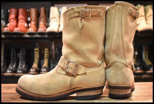 RED WING 8268 US8.5D ホーソーン・アビレーン・ラフアウト 8D 良品 08年】レッドウィング 8268 スエード エンジニア ホーソーン