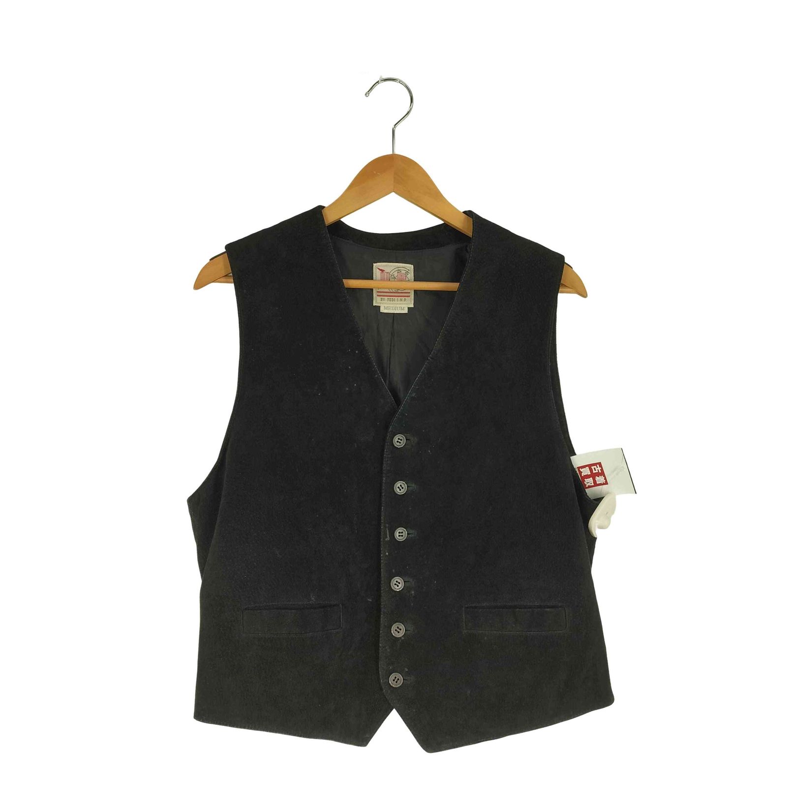 ユーズドフルギ USED古着 ピッグスキン ベスト メンズ import：M