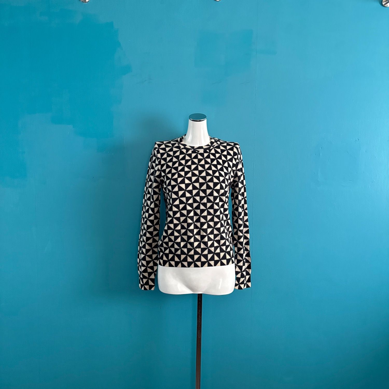 992 コムデギャルソン AD2005 幾何学模様 ウールニット M 幾何学模様