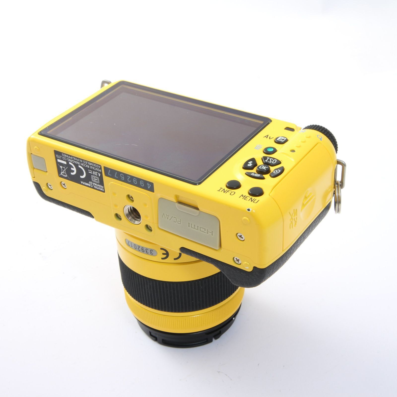 PENTAX ペンタックス Q7 イエロー + SMC PENTAX 5-15mm F2.8-4.5 ED AL