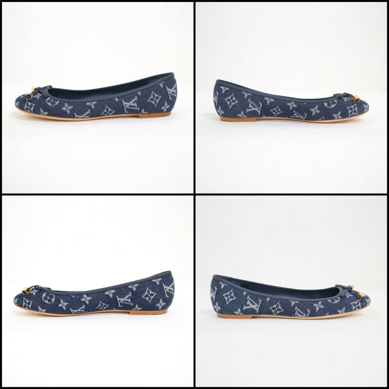 LOUIS VUITTON ルイヴィトン フラットシューズ モノグラム・デニム