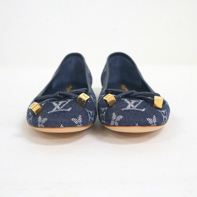 LOUIS VUITTON ルイヴィトン フラットシューズ モノグラム・デニム