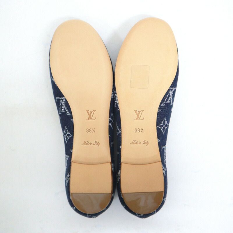 LOUIS VUITTON ルイヴィトン フラットシューズ モノグラム・デニム