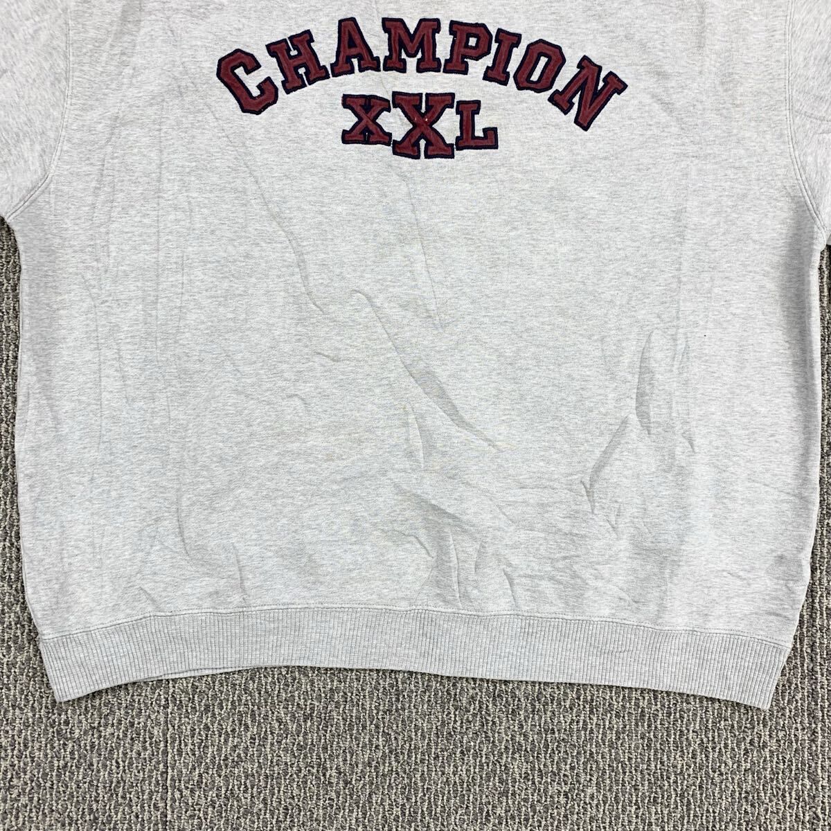 00s Champion ロゴスウェット トレーナー 2XL位 グレー チャンピオン