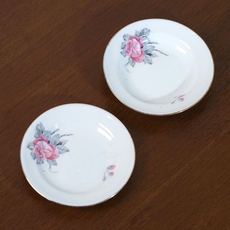 フランスアンティーク】1930年代 ディネット 深皿・平皿セット ピンク