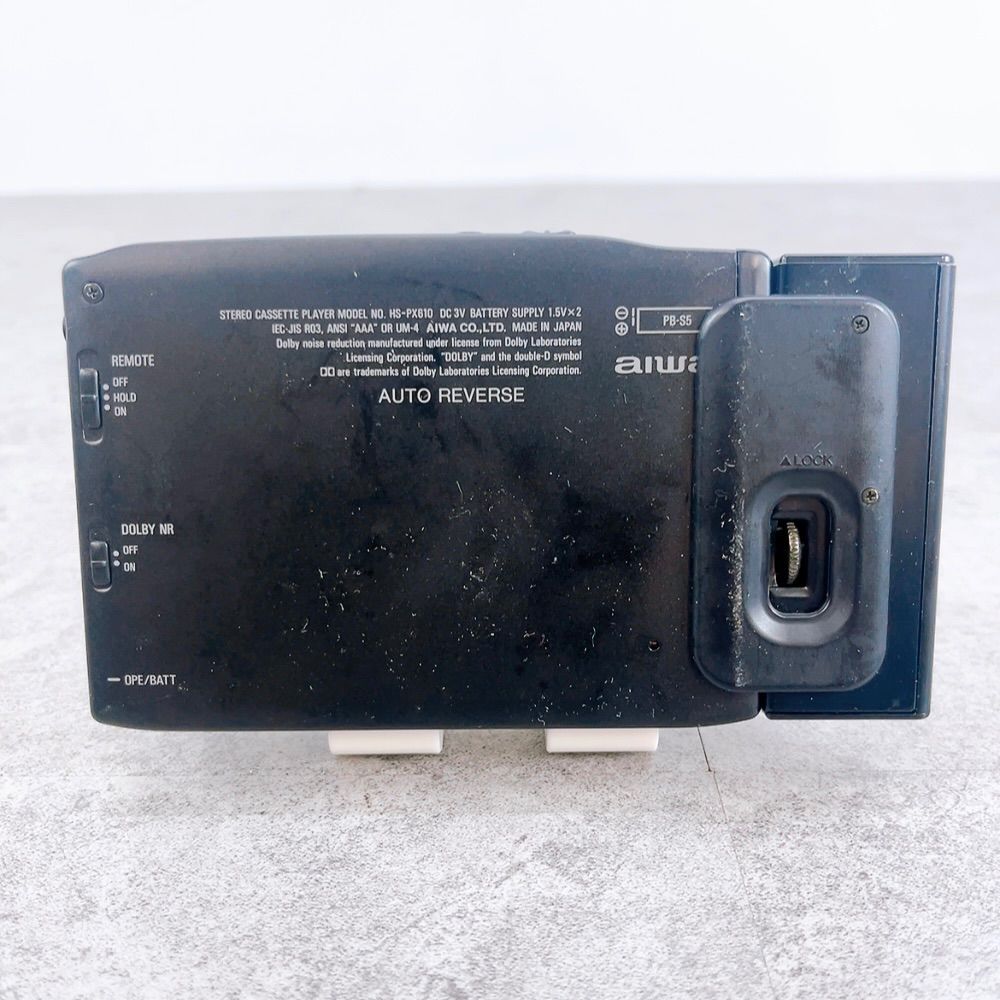 H-1016 aiwa ステレオカセットプレーヤー HS-PX610 ブラック ジャンク