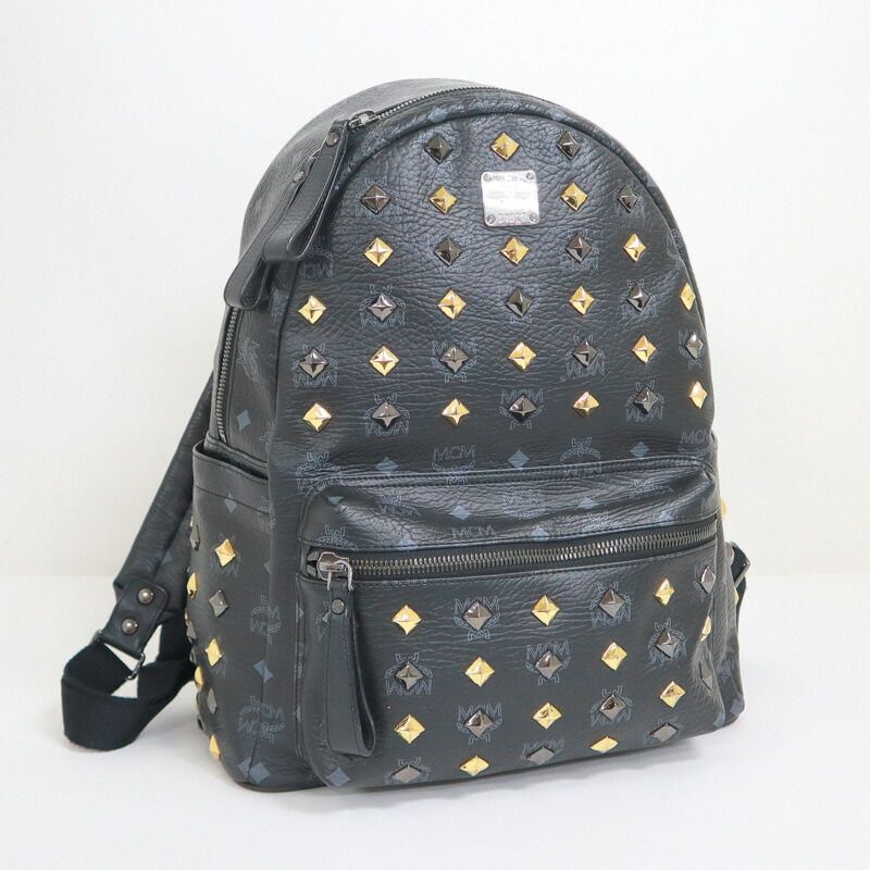 MCM エムシーエム リュックサック ヴィセトス スタッズ レザー